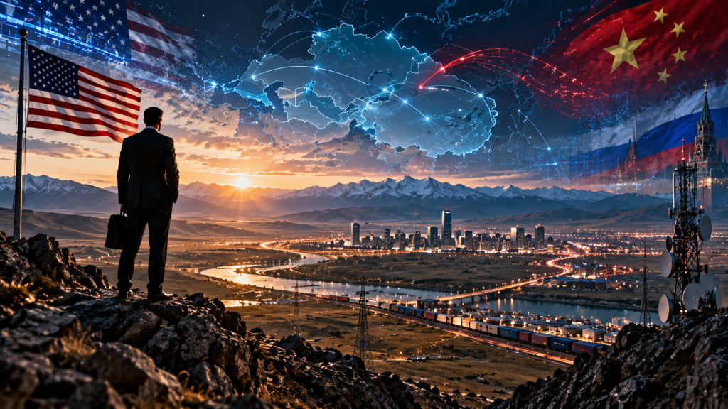 Digital Silk Road at Sunset